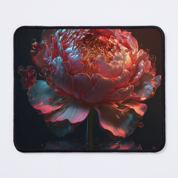 Item preview, peonies with pink backgrounds are on a black background designed and sold by aiphotosart.