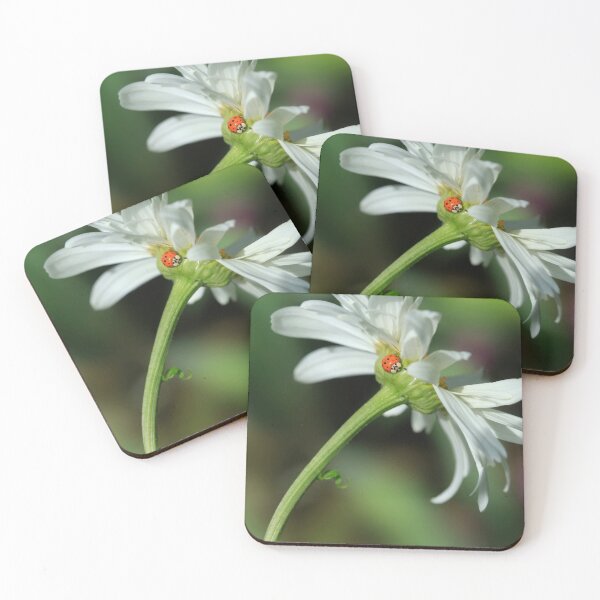 Item preview, Red ladybug sitting on flower designed and sold by olena2552.
