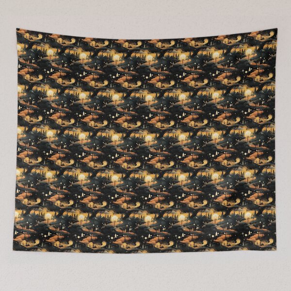 Item preview, Midnight Mosaic: Ethereal Ensemble's Elegance designed and sold by Moisky Patterns.