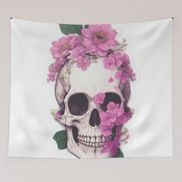 Item preview, Floral Skull Art designed and sold by Hubert  GrafikaExpressArtistry.
