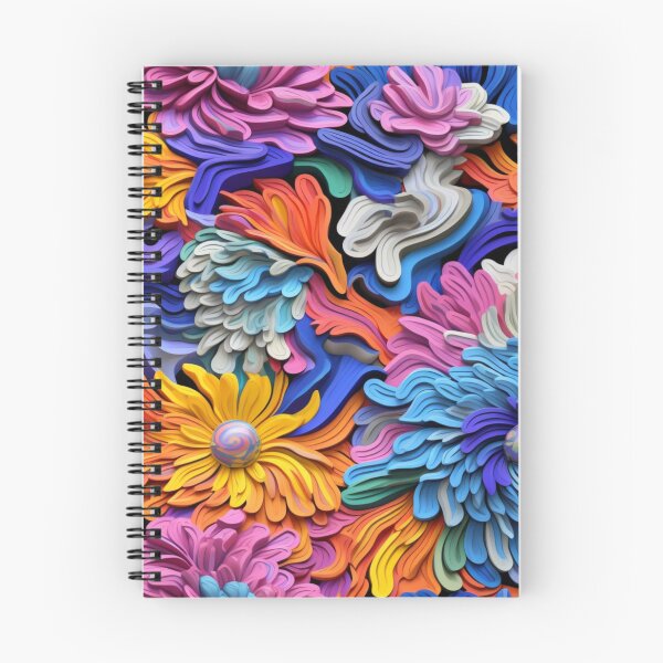 Item preview, Impasto Floral Psychedelic Seamless Pattern designed and sold by Nicholas Panek.
