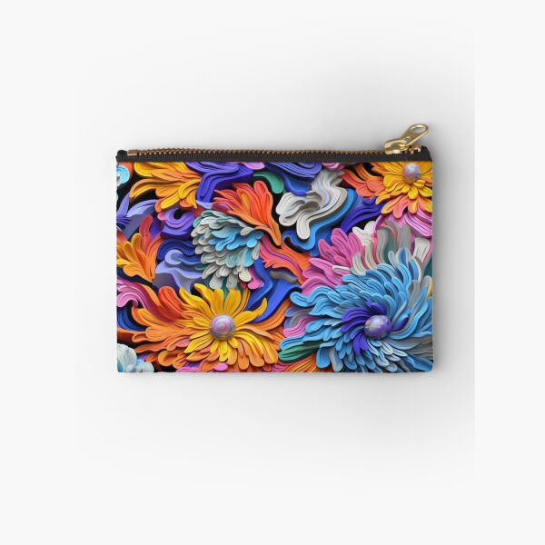 Item preview, Impasto Floral Psychedelic Seamless Pattern designed and sold by Nicholas Panek.