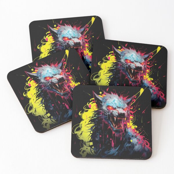 Item preview, Werewolf Neon Art Style designed and sold by All That Is.