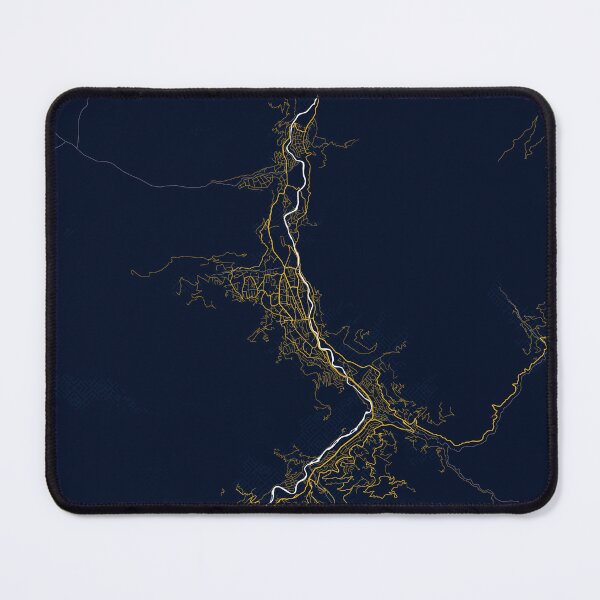 Item preview, Thimphu City Map of Bhutan - Gold Art Deco designed and sold by deMAP.