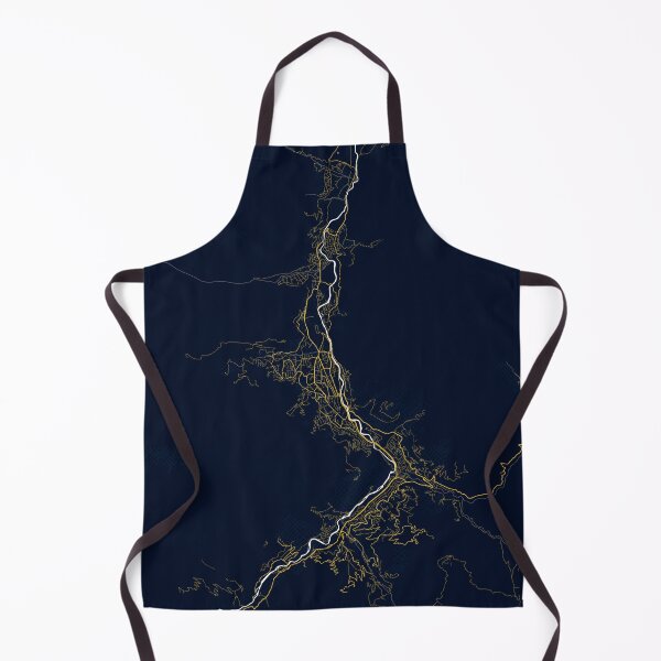 Item preview, Thimphu City Map of Bhutan - Gold Art Deco designed and sold by deMAP.