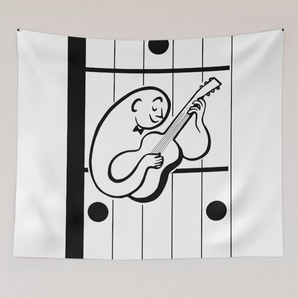 Item preview, Guitar playing logo 50s Guild Guitars designed and sold by Beetle-Indust.