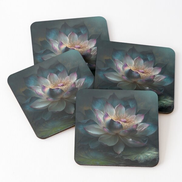 Item preview, an image of a lotus flower is in a dark environment designed and sold by aiphotosart.