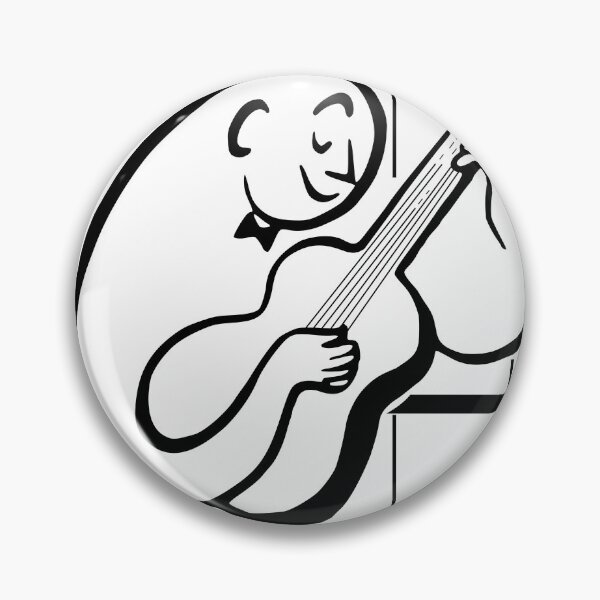 Item preview, Guitar playing logo 50s Guild Guitars designed and sold by Beetle-Indust.