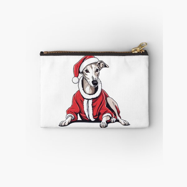 Item preview, Whippet in a Christmas Santa Hat and Suit designed and sold by Ameiva-Apparel.