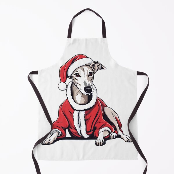 Item preview, Whippet in a Christmas Santa Hat and Suit designed and sold by Ameiva-Apparel.