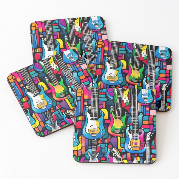 Item preview, Modern design reminiscent of motifs with guitars designed and sold by Pflugart.
