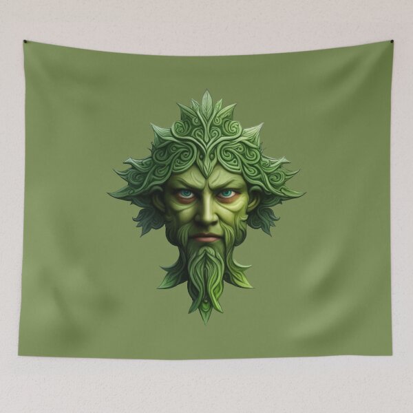 Item preview, The Mountain Mens Celtic Wiccan Pagan Green Man designed and sold by taiche.