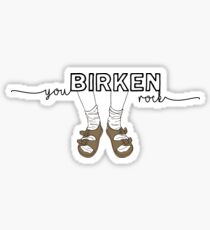 birken rock sandal Sticker