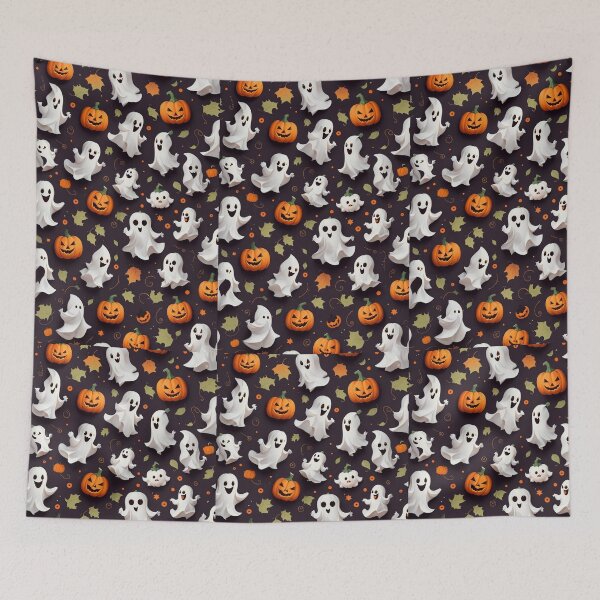 Item preview, Cute Halloween Ghosts Print on Demand designed and sold by aqua1001.