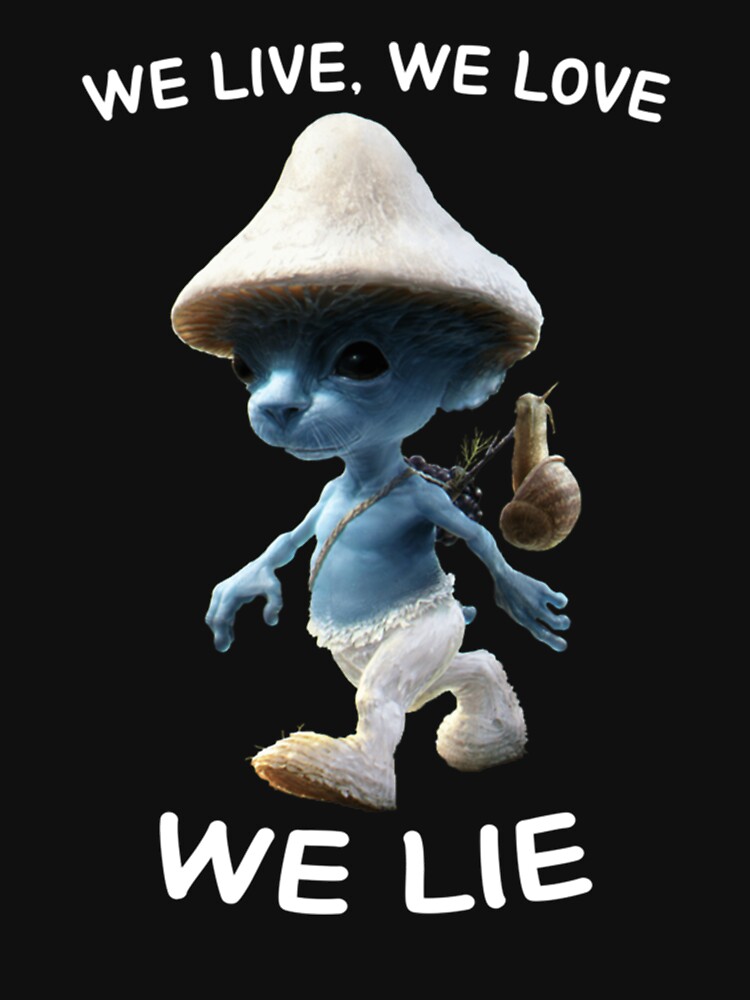  We Live We Love We Lie Smurf Cat Sticker Decal