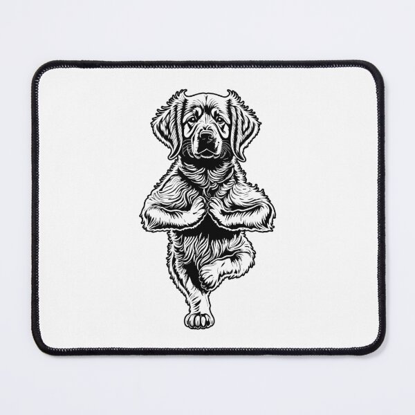 Item preview, Golden Retriever Yoga Puppy Funny Dogs Tree Pose Vrikshasana designed and sold by GrandeDuc.