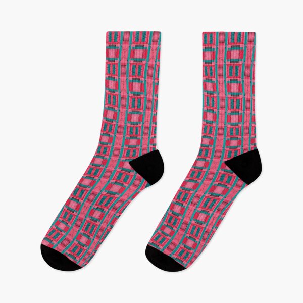 Item preview, Geometric Pink and Teal Pattern designed and sold by Janine-Brewster.