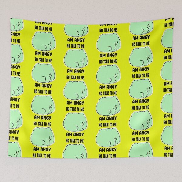 Item preview, Angy Frog (Yellow) designed and sold by ethybee.