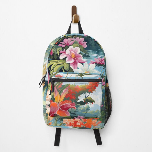 Item preview, Tropical Paradise, flower and waterfall, watercolor designed and sold by RanantDesign.