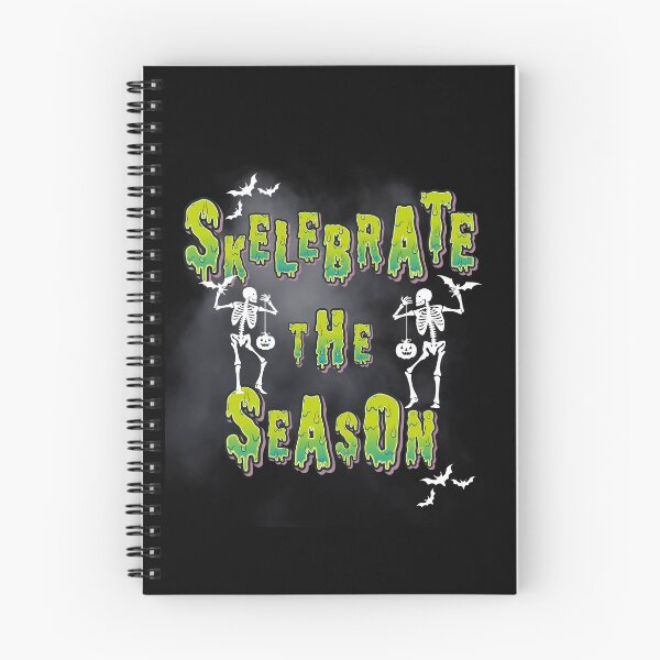 Item preview, Skelebrate the season funny spooky season skeleton October fall Halloween  designed and sold by Tanuja  Sharma.