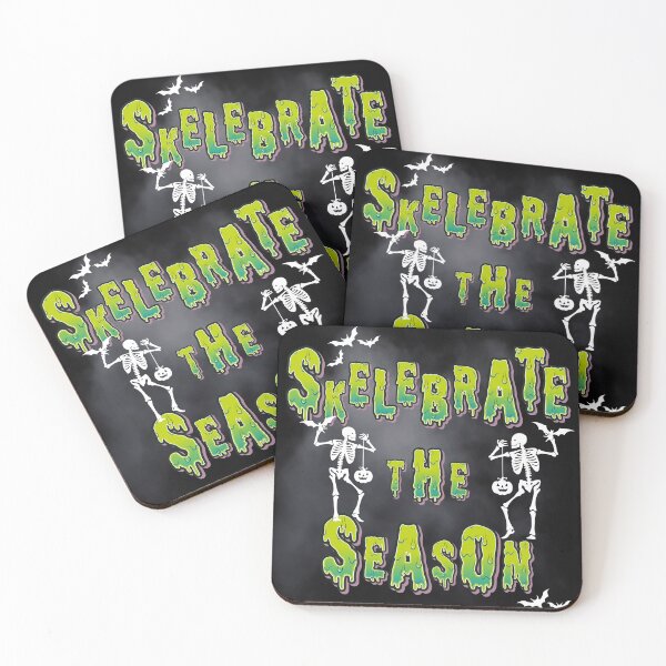 Item preview, Skelebrate the season funny spooky season skeleton October fall Halloween  designed and sold by Tanuja  Sharma.