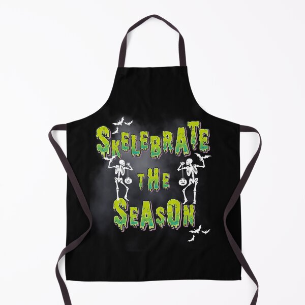Item preview, Skelebrate the season funny spooky season skeleton October fall Halloween designed and sold by Tanuja Sharma.
