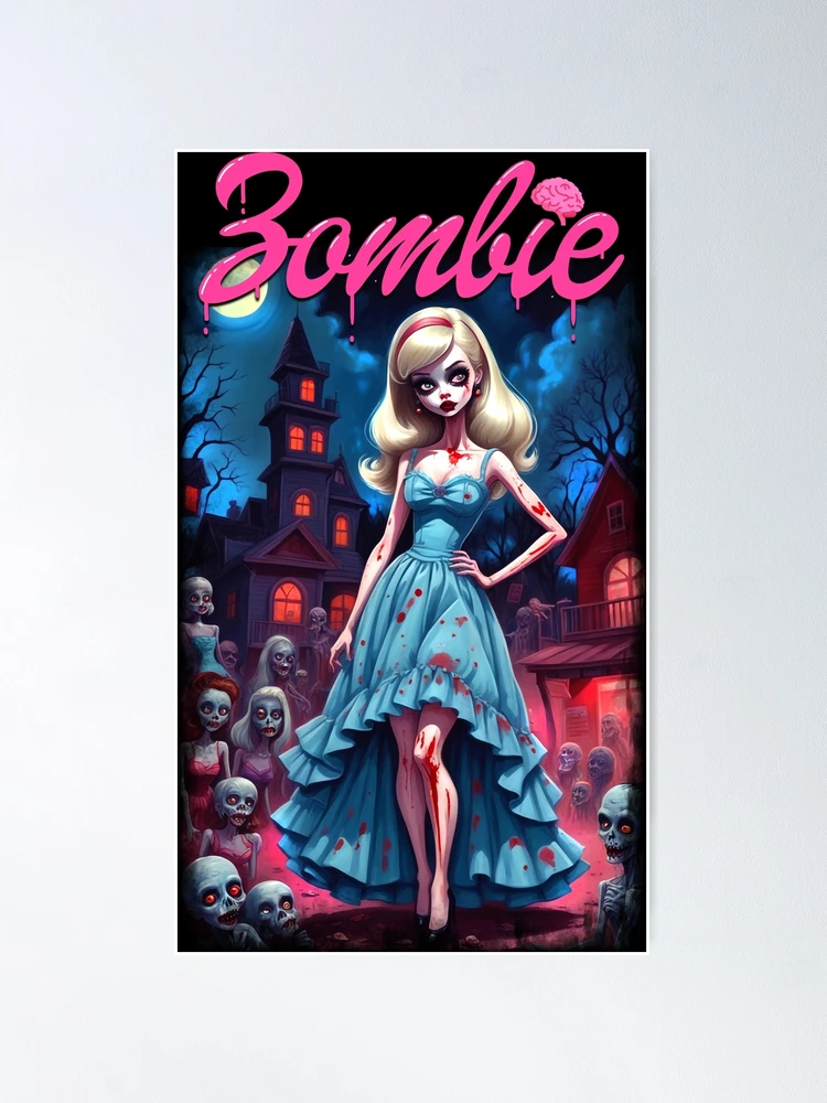 Zombopolitan Art Print Zombie Zombies undead zombi horror cosmo  cosmopolitan fashion magazine cover