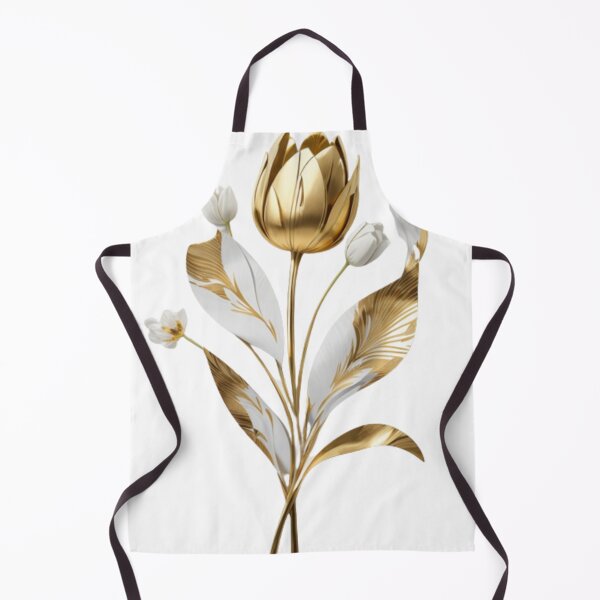 Item preview, A Single Gold Tulip Flower Design 001 designed and sold by Alexis Art Collection.