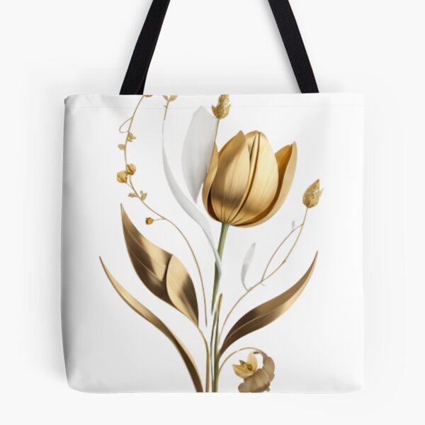 Artikelvorschau, A Single Gold Tulip Flower Design 004 entworfen und verkauft von Alexis Art Collection.
