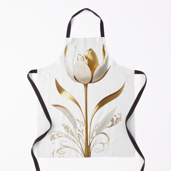 Item preview, A Single Gold Tulip Flower Design 005 designed and sold by Alexis Art Collection.