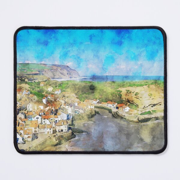Item preview, Clifftop view of Staithes from the Cleveland Way designed and sold by MichaelBShannon.