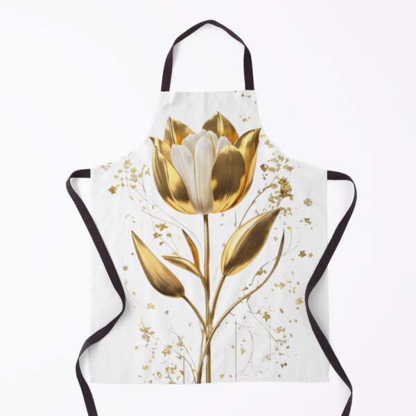 Item preview, A Single Gold Tulip Flower Design 006 designed and sold by Alexis Art Collection.