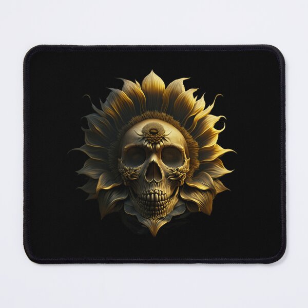 Item preview, skull-faced sunflower designed and sold by gothicstreet.