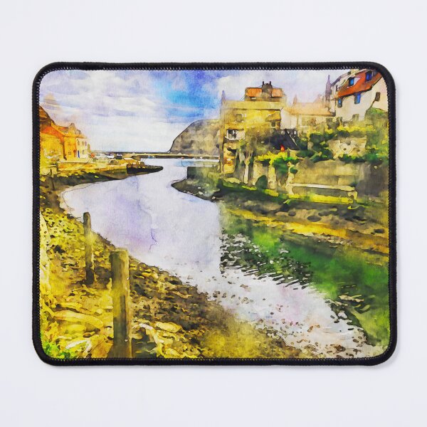 Item preview, The Quaint seaside village of Staithes on the Yorkshire Coast designed and sold by MichaelBShannon.