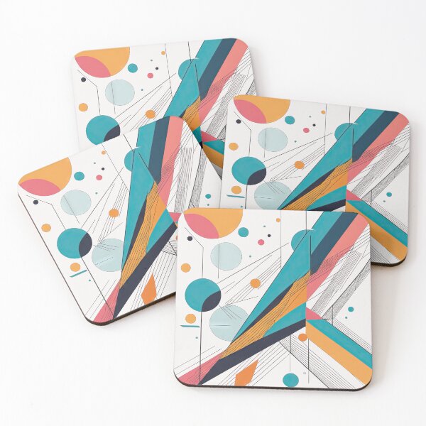 Item preview, Modern Minimalist Colorful Shapes Patterns designed and sold by Bilisik.