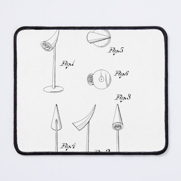 Item preview, Design Legacy Icons Philippe Starck Table Lamp US Patent Drawing designed and sold by Coastal Garden Design Studio.