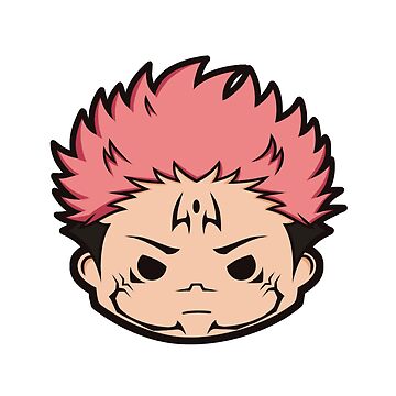 "Ryomen Sukuna (Chibi Head)" Sticker for Sale by Chibi-Heads | Redbubble