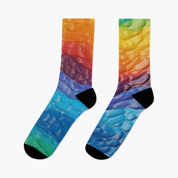 Item preview, Rainbow Pattern Impasto  designed and sold by Nicholas Panek.