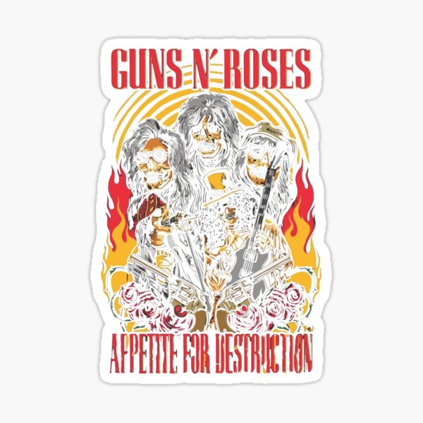 Sticker de Vinilo Guns N' Roses 01708 - Vinilos decorativos
