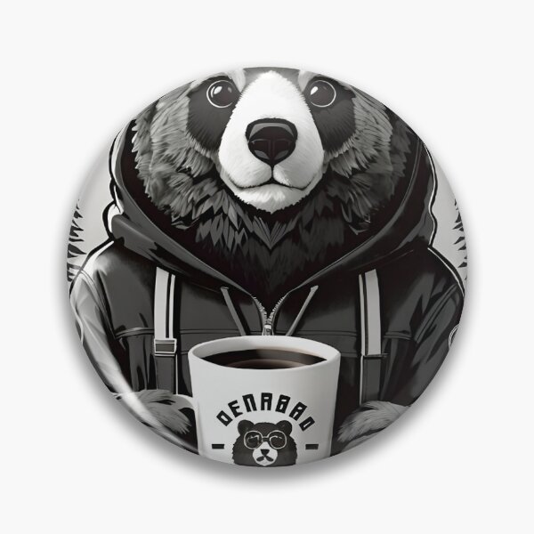 Aperçu de l'œuvre Ours tenant une tasse de café créée et vendue par SothaStore.