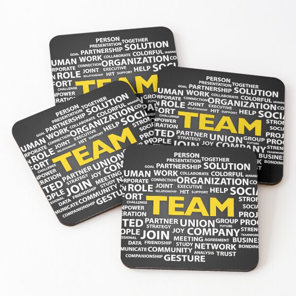 Item preview, Motivational Team Words Cloud Print  designed and sold by SuccessHunters.