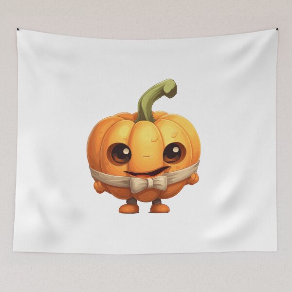 Item preview, Halloween Cute Happy Smile Cartoon Pumpkin (Image 9/22) designed and sold by DigitalArtify.