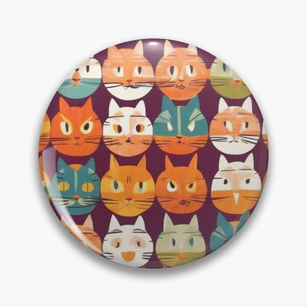Item preview, Colorful  Cat Faces Pattern  designed and sold by aqua1001.
