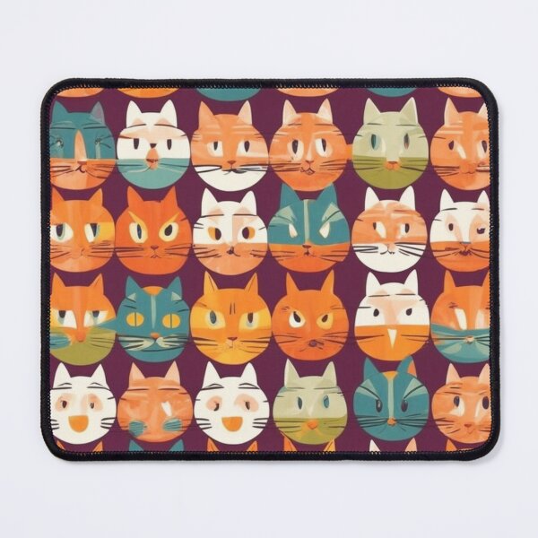 Item preview, Colorful  Cat Faces Pattern  designed and sold by aqua1001.