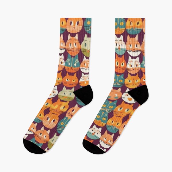 Item preview, Colorful  Cat Faces Pattern  designed and sold by aqua1001.