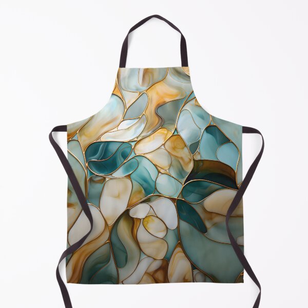 Item preview, Deco Shell in Teal and Gold Hues designed and sold by meggydesigns.