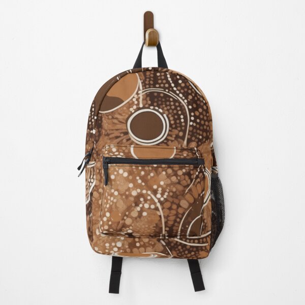 Item preview, a pattern of circles and dots on a brown background designed and sold by Enga6.