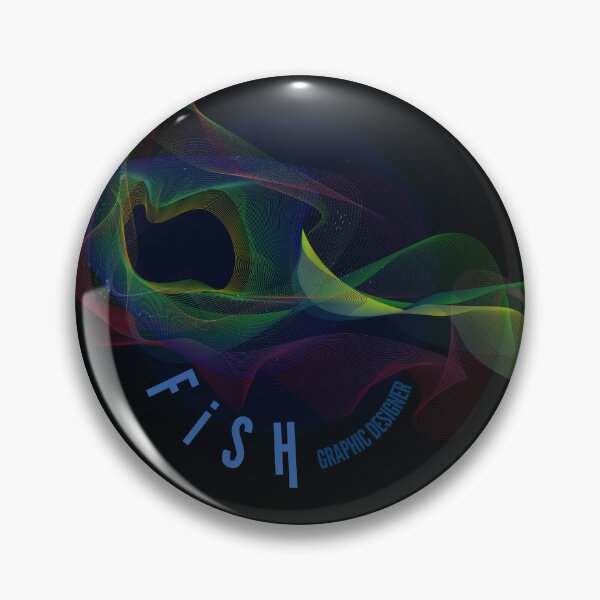 Item preview, Fish in graphic design collection line Art particle technic designed and sold by wudtipun.