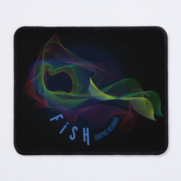 Item preview, Fish in graphic design collection line Art particle technic designed and sold by wudtipun.