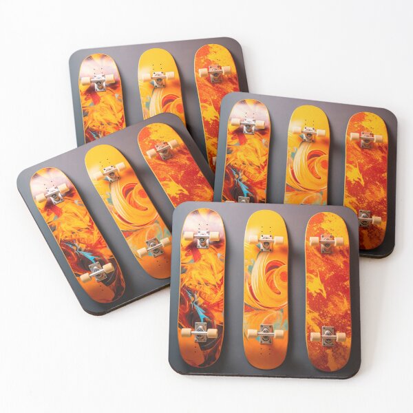 Item preview, Yellow skateboards, fire colors designed and sold by silent-violin.